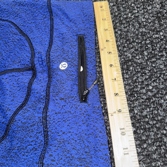 Lululemon Inspire Tight Leggings Size 4 Blue Black Full Length Running Athletic - Picture 4 of 7